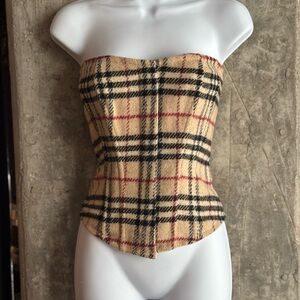 Vintage Burberry London Corset top